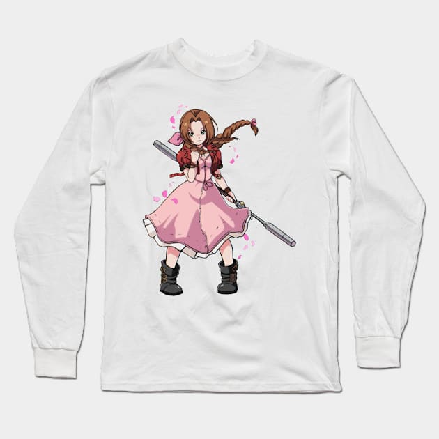 aerith Long Sleeve T-Shirt by fancy ghost